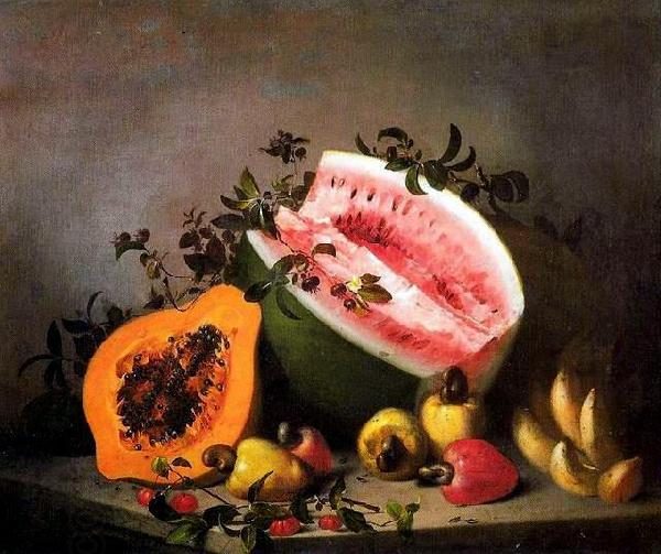 unknow artist Papaya and watermelon